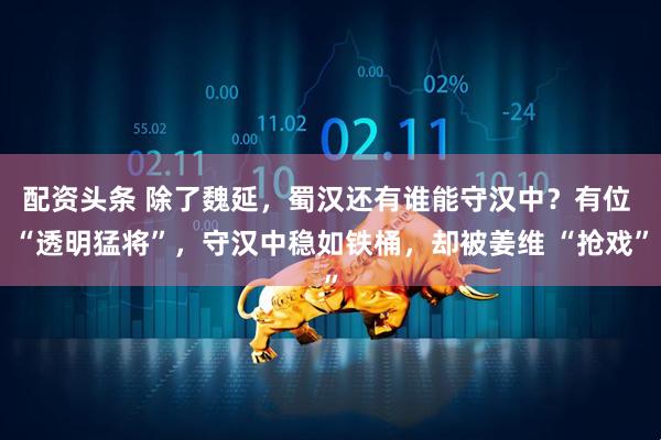 配资头条 除了魏延，蜀汉还有谁能守汉中？有位 “透明猛将”，守汉中稳如铁桶，却被姜维 “抢戏”